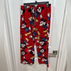 Disney Mickey Mouse Red Pajama Bottoms